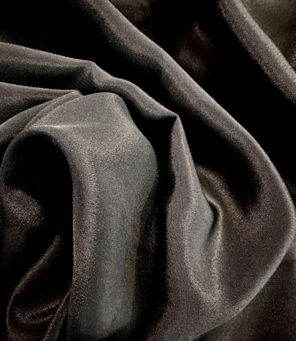Italská polyesterová látka černá 140 cm | Tessuti Butik